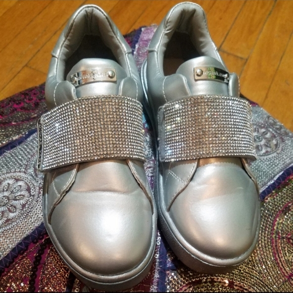 Michael Kors Blinged Velcro Straps Sneakers - Picture 6 of 6